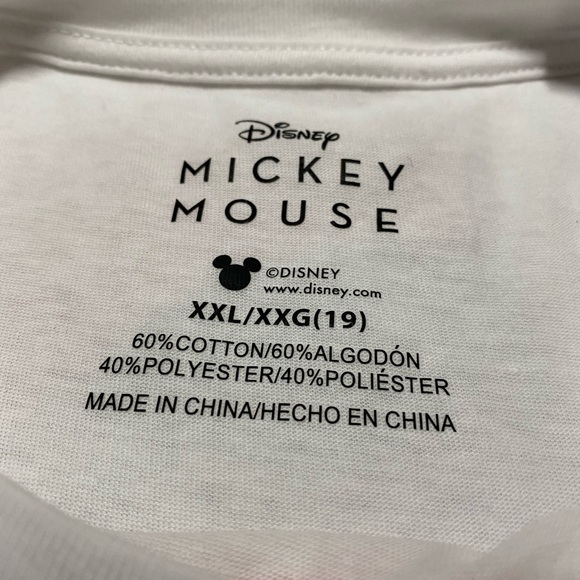 Disney Mickey Mouse White Juniors T Shirt Size XXL NEW NWT - Picture 11 of 12